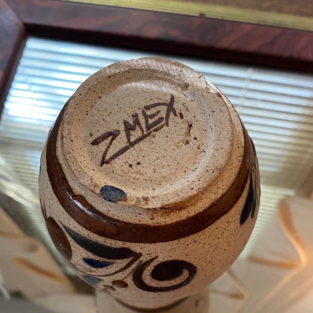 Handcrafted Floral Ceramic Vase - Picture 3 of 4